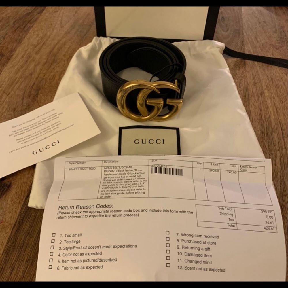 Authentic Gucci Marmont belt​